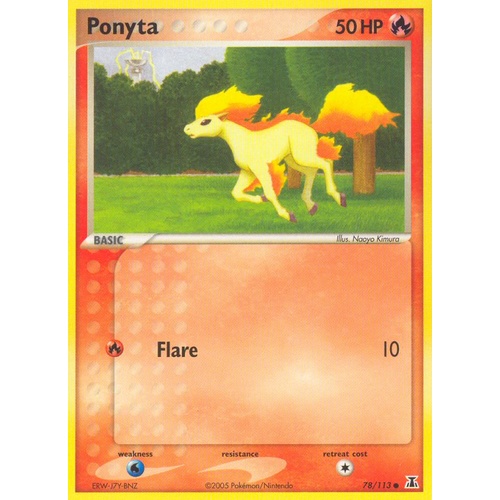 Ponyta 78/113 EX Delta Species Common Pokemon Card NEAR MINT TCG