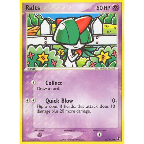 Ralts 81/113 EX Delta Species Common Pokemon Card NEAR MINT TCG