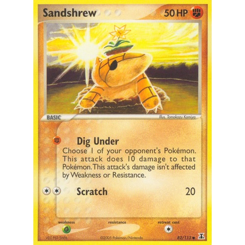 Sandshrew 82/113 EX Delta Species Common Pokemon Card NEAR MINT TCG
