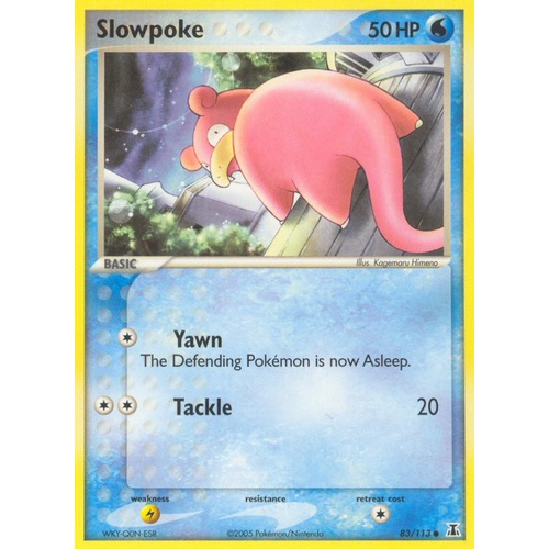 Slowpoke 83/113 EX Delta Species Common Pokemon Card NEAR MINT TCG