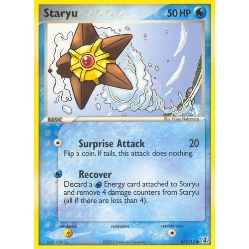 Staryu 85/113 EX Delta Species Common Pokemon Card NEAR MINT TCG