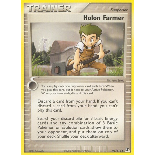 Holon Farmer 91/113 EX Delta Species Uncommon Trainer Pokemon Card NEAR MINT TCG