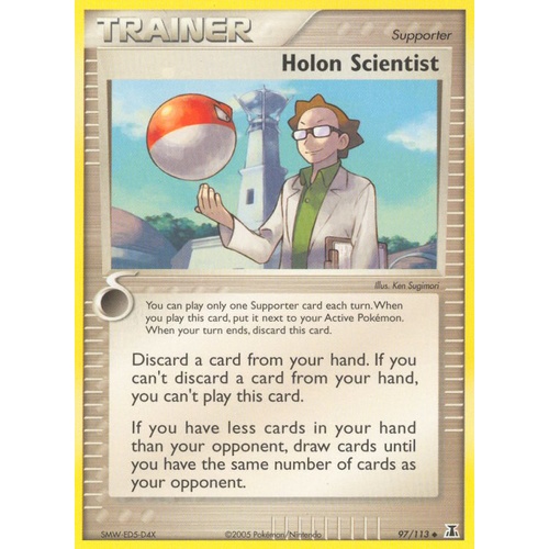 Holon Scientist 97/113 EX Delta Species Uncommon Trainer Pokemon Card NEAR MINT TCG