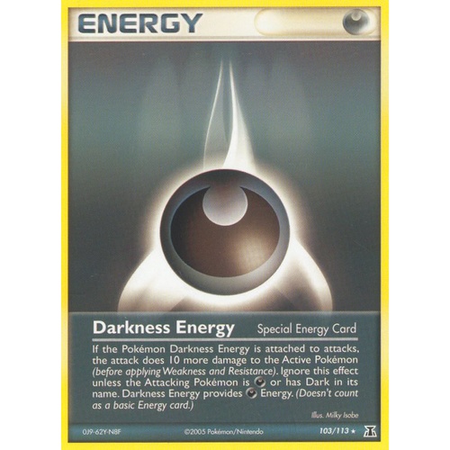 Darkness Energy 103/113 EX Delta Species Rare Pokemon Card NEAR MINT TCG