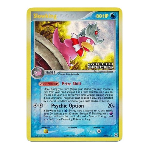 Slowking 28/113 EX Delta Species Reverse Holo Rare Pokemon Card NEAR MINT TCG