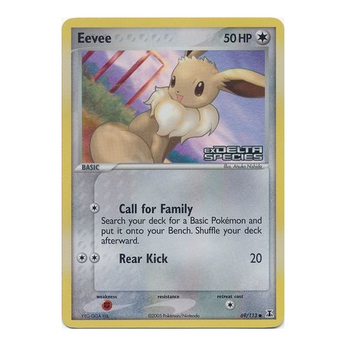 Eevee 69/113 EX Delta Species Reverse Holo Common Pokemon Card NEAR MINT TCG
