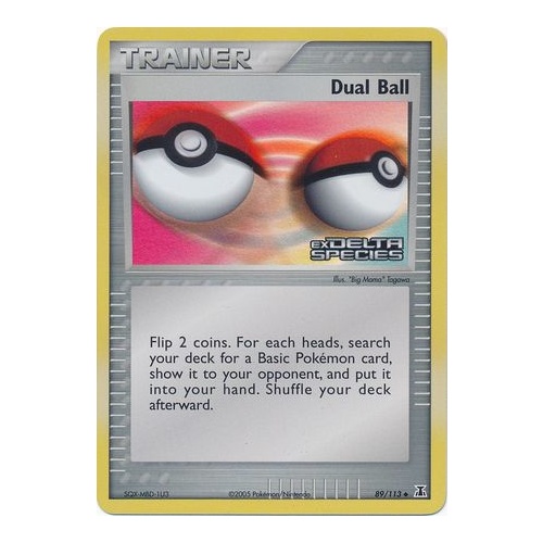 Dual Ball 89/113 EX Delta Species Reverse Holo Uncommon Trainer Pokemon Card NEAR MINT TCG