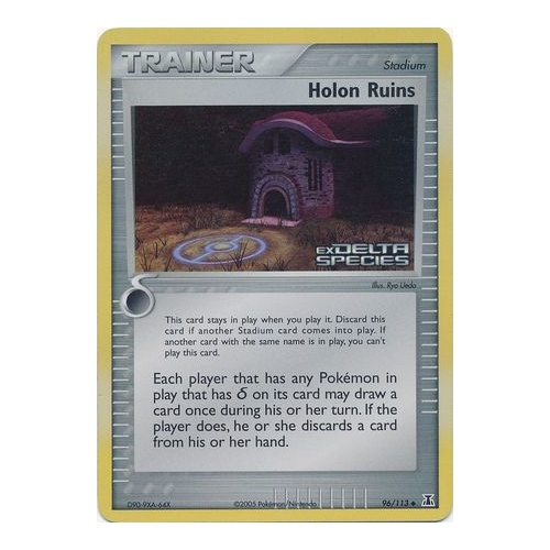 Holon Ruins 96/113 EX Delta Species Reverse Holo Uncommon Trainer Pokemon Card NEAR MINT TCG