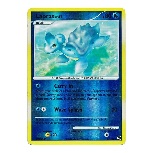 Lapras 21/106 DP Great Encounters Reverse Holo Rare Pokemon Card NEAR MINT TCG