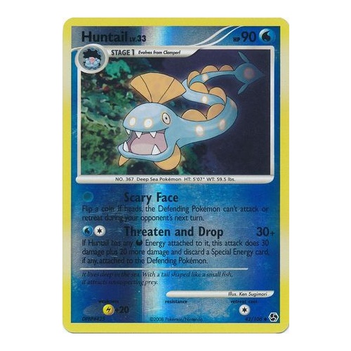 Huntail 42/106 DP Great Encounters Reverse Holo Uncommon Pokemon Card NEAR MINT TCG