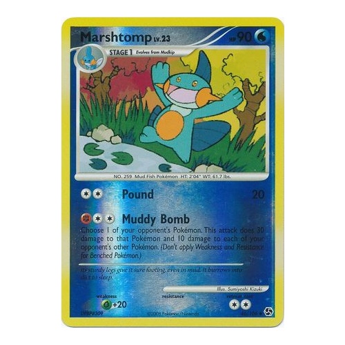 Marshtomp 46/106 DP Great Encounters Reverse Holo Uncommon Pokemon Card NEAR MINT TCG