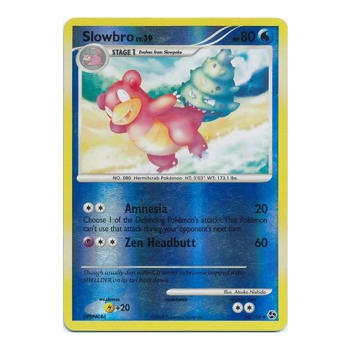 Slowbro 54/106 DP Great Encounters Reverse Holo Uncommon Pokemon Card NEAR MINT TCG