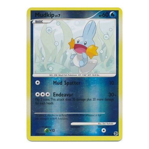 Mudkip 80/106 DP Great Encounters Reverse Holo Common Pokemon Card NEAR MINT TCG