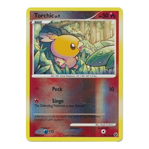 Torchic 89/106 DP Great Encounters Reverse Holo Common Pokemon Card NEAR MINT TCG