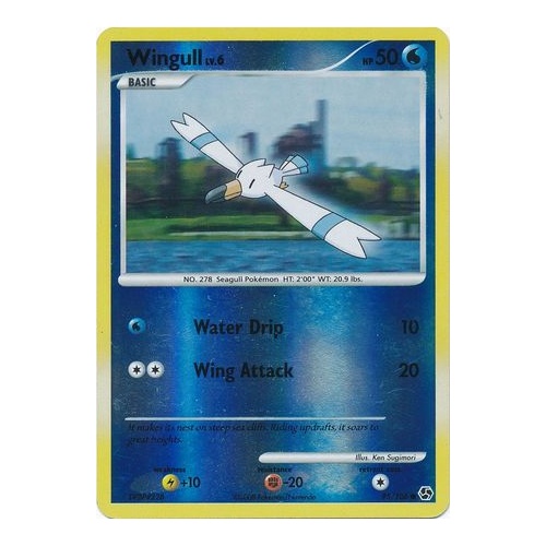 Wingull 95/106 DP Great Encounters Reverse Holo Common Pokemon Card NEAR MINT TCG