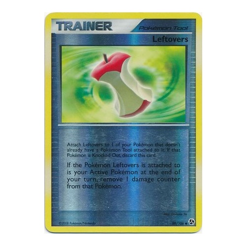 Leftovers 99/106 DP Great Encounters Reverse Holo Uncommon Trainer Pokemon Card NEAR MINT TCG