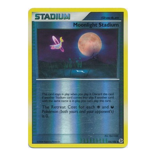 Moonlight Stadium 100/106 DP Great Encounters Reverse Holo Uncommon Trainer Pokemon Card NEAR MINT TCG