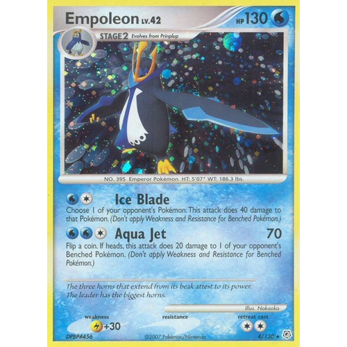 Empoleon 4/130 DP Base Set Holo Rare Pokemon Card NEAR MINT TCG