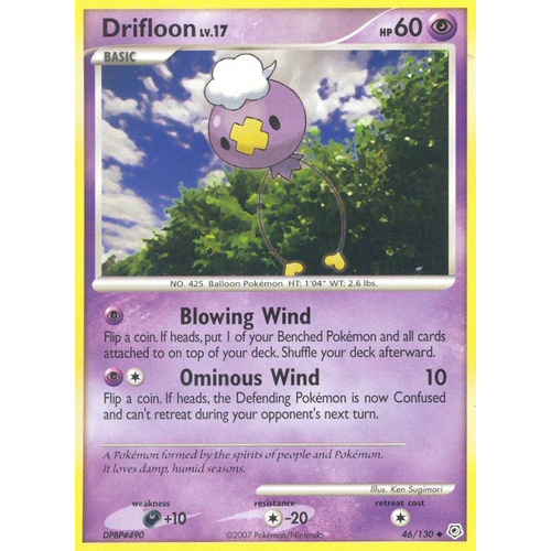 Drifloon 46/130 DP Base Set Uncommon Pokemon Card NEAR MINT TCG