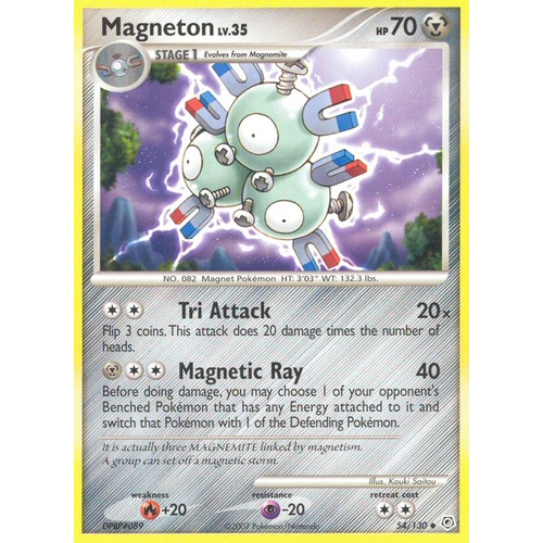 Magneton 54/130 DP Base Set Uncommon Pokemon Card NEAR MINT TCG