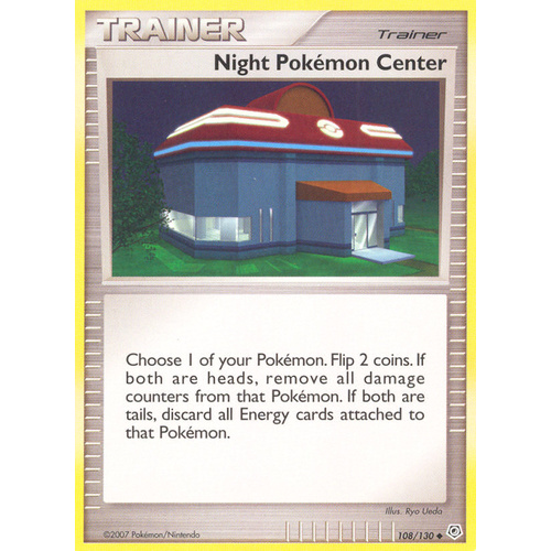 Night Pokemon Center 108/130 DP Base Set Uncommon Trainer Pokemon Card NEAR MINT TCG