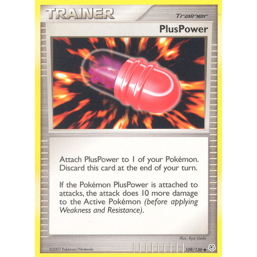 PlusPower 109/130 DP Base Set Uncommon Trainer Pokemon Card NEAR MINT TCG