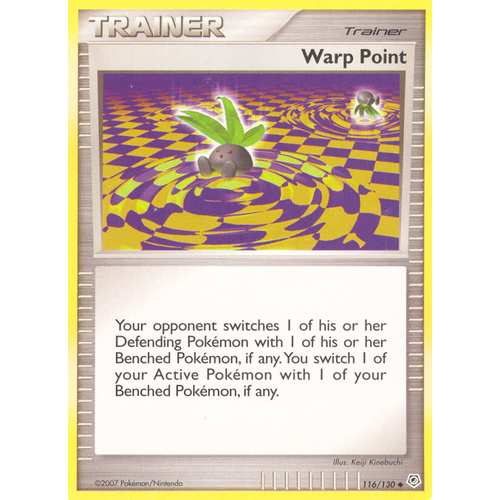 Warp Point 116/130 DP Base Set Uncommon Trainer Pokemon Card NEAR MINT TCG