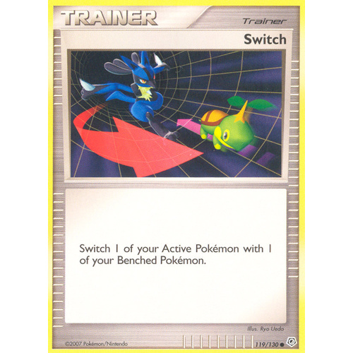 Switch 119/130 DP Base Set Common Trainer Pokemon Card NEAR MINT TCG