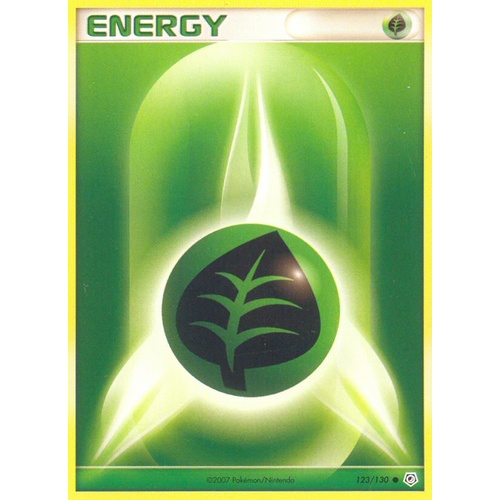 Grass Energy 123/130 DP Base Set Common Pokemon Card NEAR MINT TCG