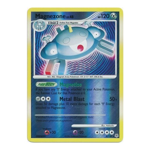 Magnezone 8/130 DP Base Set Reverse Holo Rare Pokemon Card NEAR MINT TCG