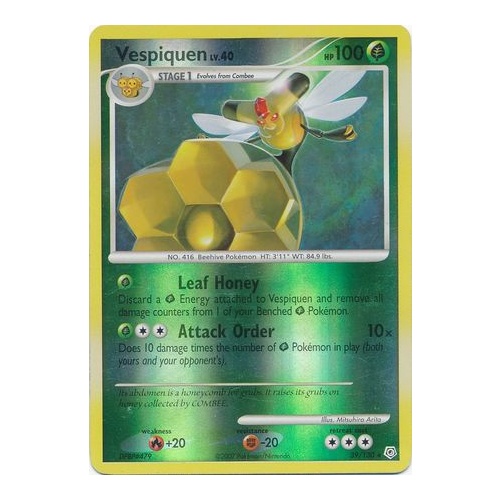 Vespiquen 39/130 DP Base Set Reverse Holo Rare Pokemon Card NEAR MINT TCG