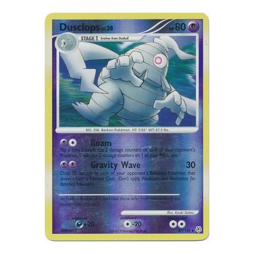 Dusclops 47/130 DP Base Set Reverse Holo Uncommon Pokemon Card NEAR MINT TCG