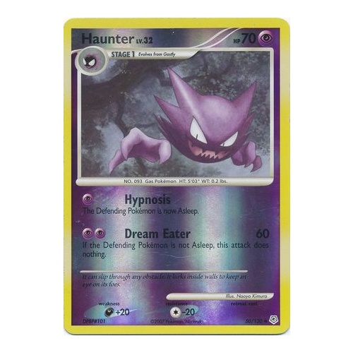 Haunter 50/130 DP Base Set Reverse Holo Uncommon Pokemon Card NEAR MINT TCG