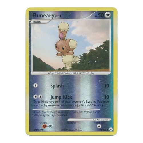 Buneary 73/130 DP Base Set Reverse Holo Common Pokemon Card NEAR MINT TCG