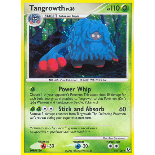 Tangrowth 10/106 DP Great Encounters Holo Rare Pokemon Card NEAR MINT TCG