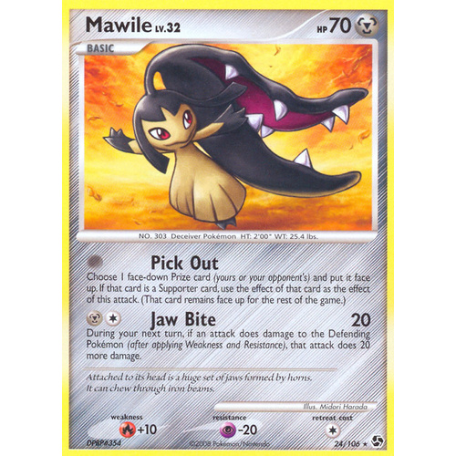 Mawile 24/106 DP Great Encounters Rare Pokemon Card NEAR MINT TCG