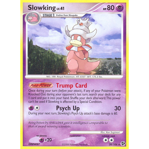 Slowking 28/106 DP Great Encounters Rare Pokemon Card NEAR MINT TCG