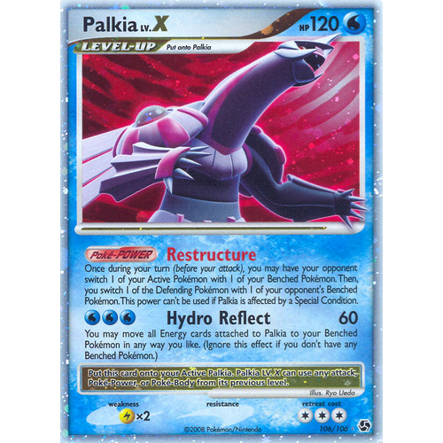 Palkia LV.X 106/106 DP Great Encounters Holo Ultra Rare Pokemon Card NEAR MINT TCG