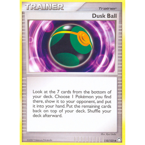 Dusk Ball 110/123 DP Mysterious Treasures Uncommon Trainer Pokemon Card NEAR MINT TCG