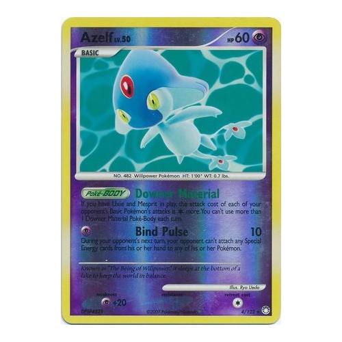 Azelf 4/123 DP Mysterious Treasures Reverse Holo Rare Pokemon Card NEAR MINT TCG