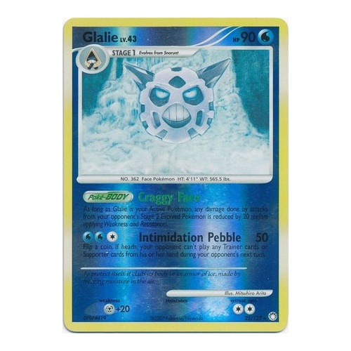 Glalie 25/123 DP Mysterious Treasures Reverse Holo Rare Pokemon Card NEAR MINT TCG