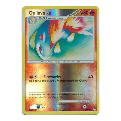 Quilava 60/123 DP Mysterious Treasures Reverse Holo Uncommon Pokemon Card NEAR MINT TCG