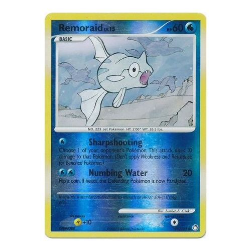 Remoraid 95/123 DP Mysterious Treasures Reverse Holo Common Pokemon Card NEAR MINT TCG