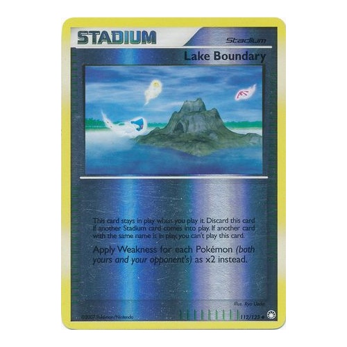 Lake Boundary 112/123 DP Mysterious Treasures Reverse Holo Uncommon Trainer Pokemon Card NEAR MINT TCG