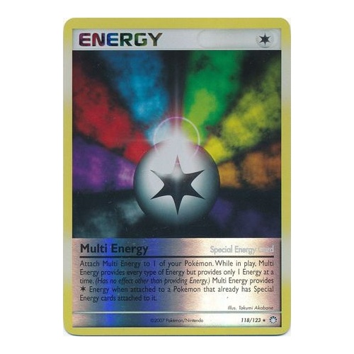 Multi Energy 118/123 DP Mysterious Treasures Reverse Holo Rare Pokemon Card Near Mint TCG
