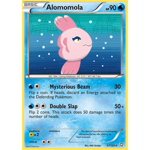 Alomomola 37/124 BW Dragons Exalted Rare Pokemon Card NEAR MINT TCG