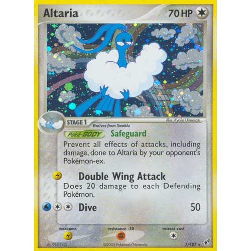 Altaria 1/107 EX Deoxys Holo Rare Pokemon Card NEAR MINT TCG