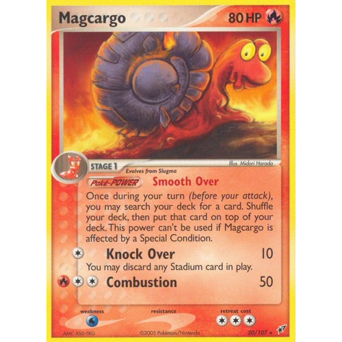 Magcargo 20/107 EX Deoxys Rare Pokemon Card NEAR MINT TCG
