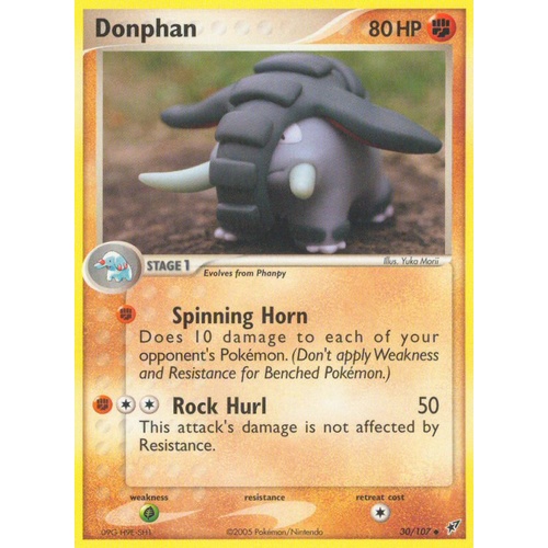 Donphan 30/107 EX Deoxys Uncommon Pokemon Card NEAR MINT TCG