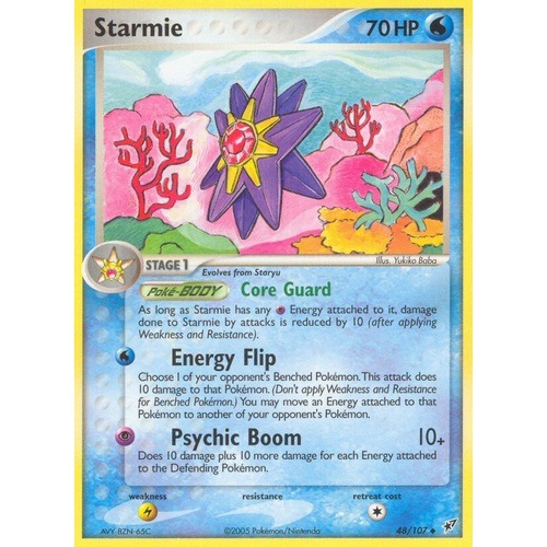 Starmie 48/107 EX Deoxys Uncommon Pokemon Card NEAR MINT TCG